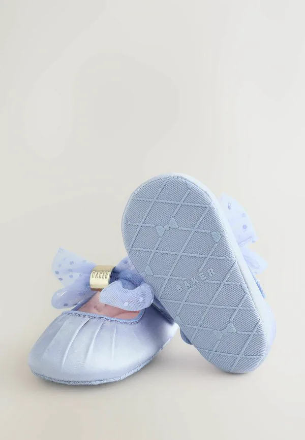 Детские туфли-мэри-джейн стандартного кроя с бантом Baker By Ted Baker, Blue — фото 4