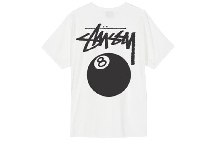 

Футболка серии 8-ball унисекс Stussy, белый