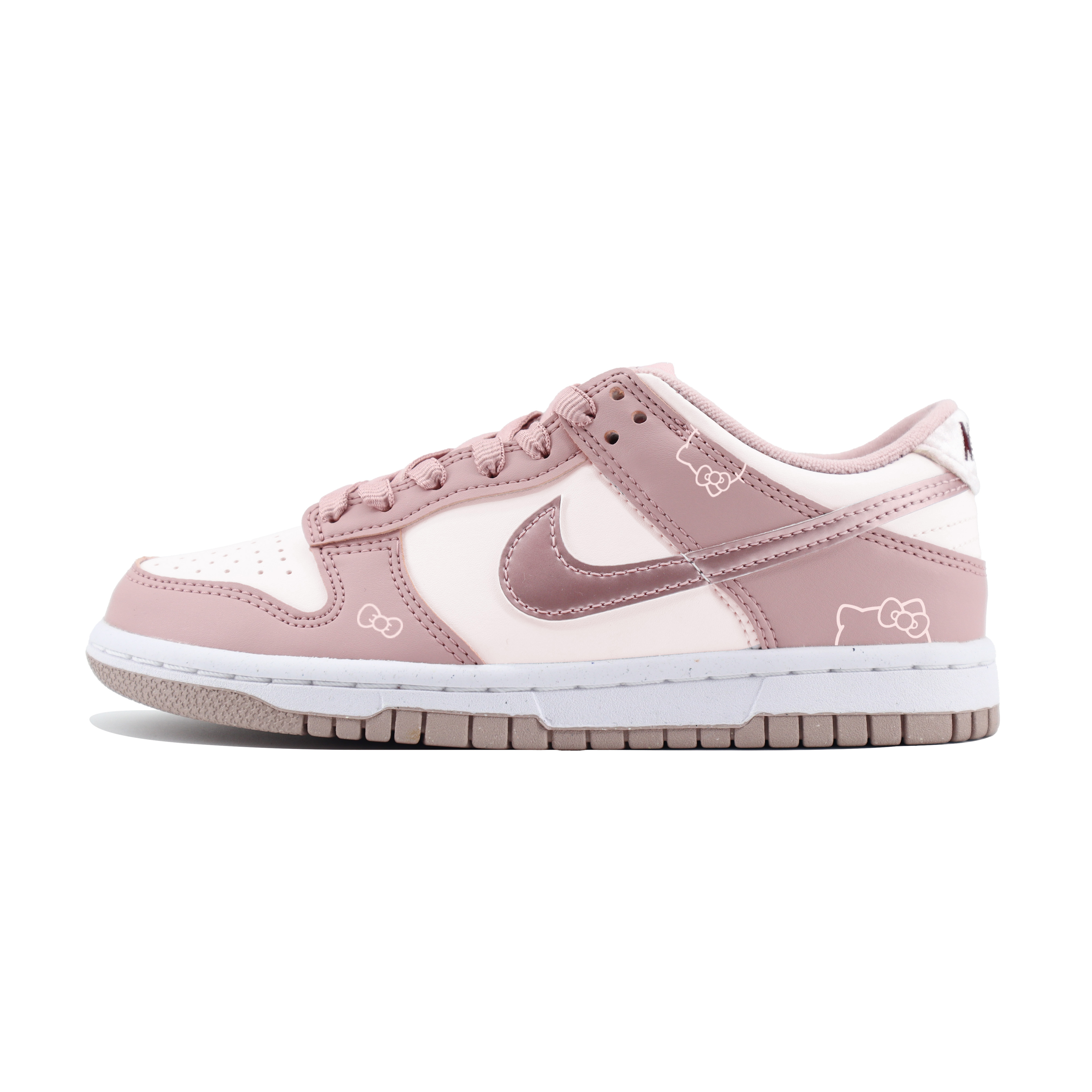 

Nike Детские кроссовки для скейтбординга Dunk Pink Velvet с нескользящей подошвой, износостойкие, вишнево-розовые, для подростков