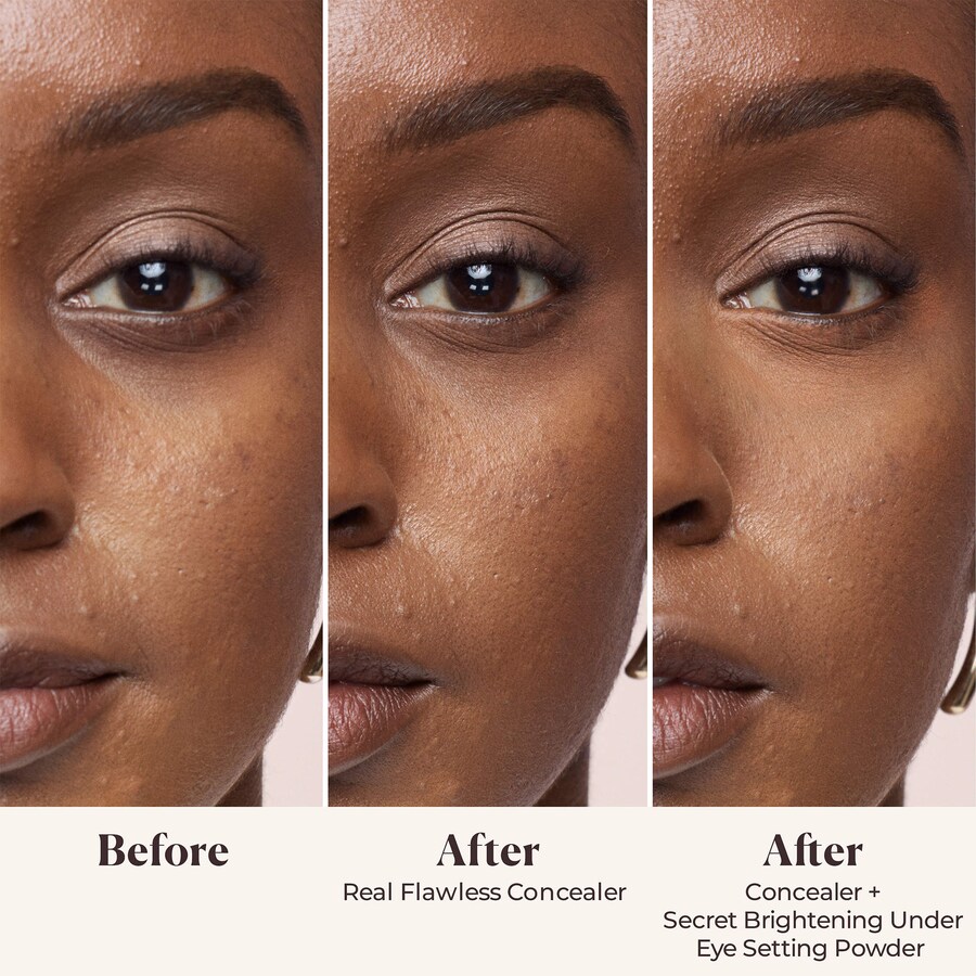 Осветляющая корректирующая пудра для фиксации макияжа под глазами Secret Brightening Color Correcting Longwear Under Eye Setting Powder Laura Mercier, 0.141 oz/4 g, Golden — фото 3