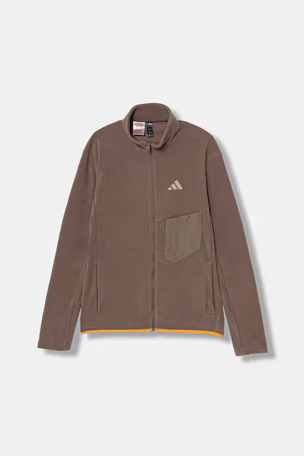 Флисовая детская кофта Adidas TERREX, коричневый