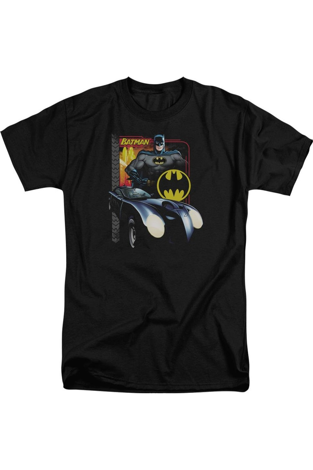

Футболка с коротким рукавом Batman Bat Racing для взрослых Gildan, черный