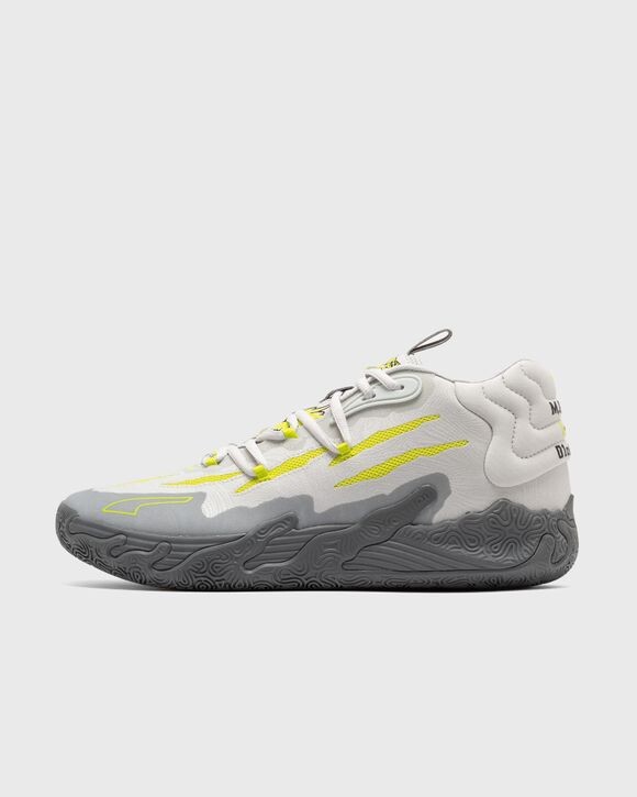 

Кроссовки Puma Mb.03 Hills, цвет feather gray-lime smash