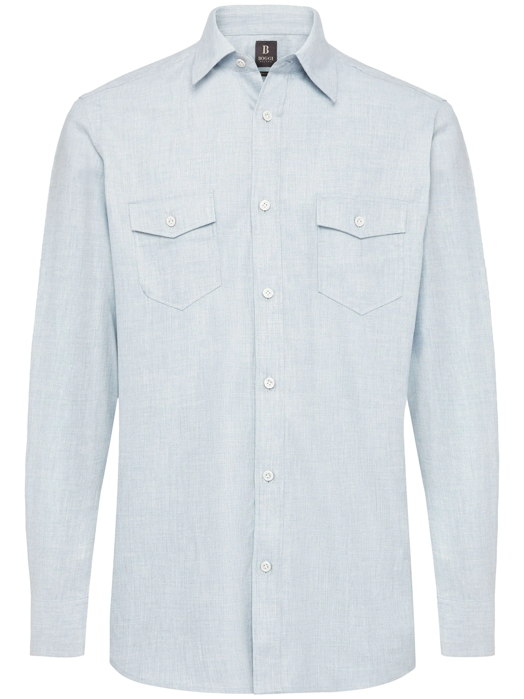 

Фланелевая рубашка Boggi Milano, синий