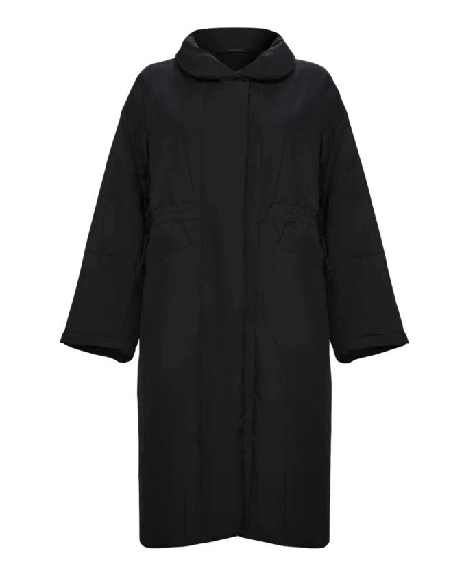 

Длинное стеганое пальто Cesare Gaspari, черный