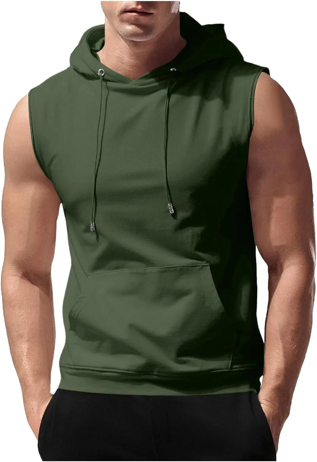 

Футболка без рукавов для мужчин Casual Slim Fit с карманами