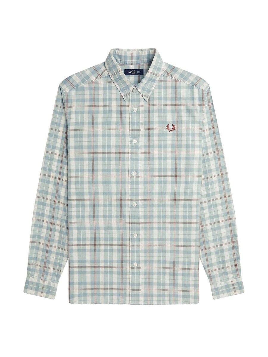

Рубашка на пуговицах классического кроя Fred Perry, цвет Mint/Pastel green