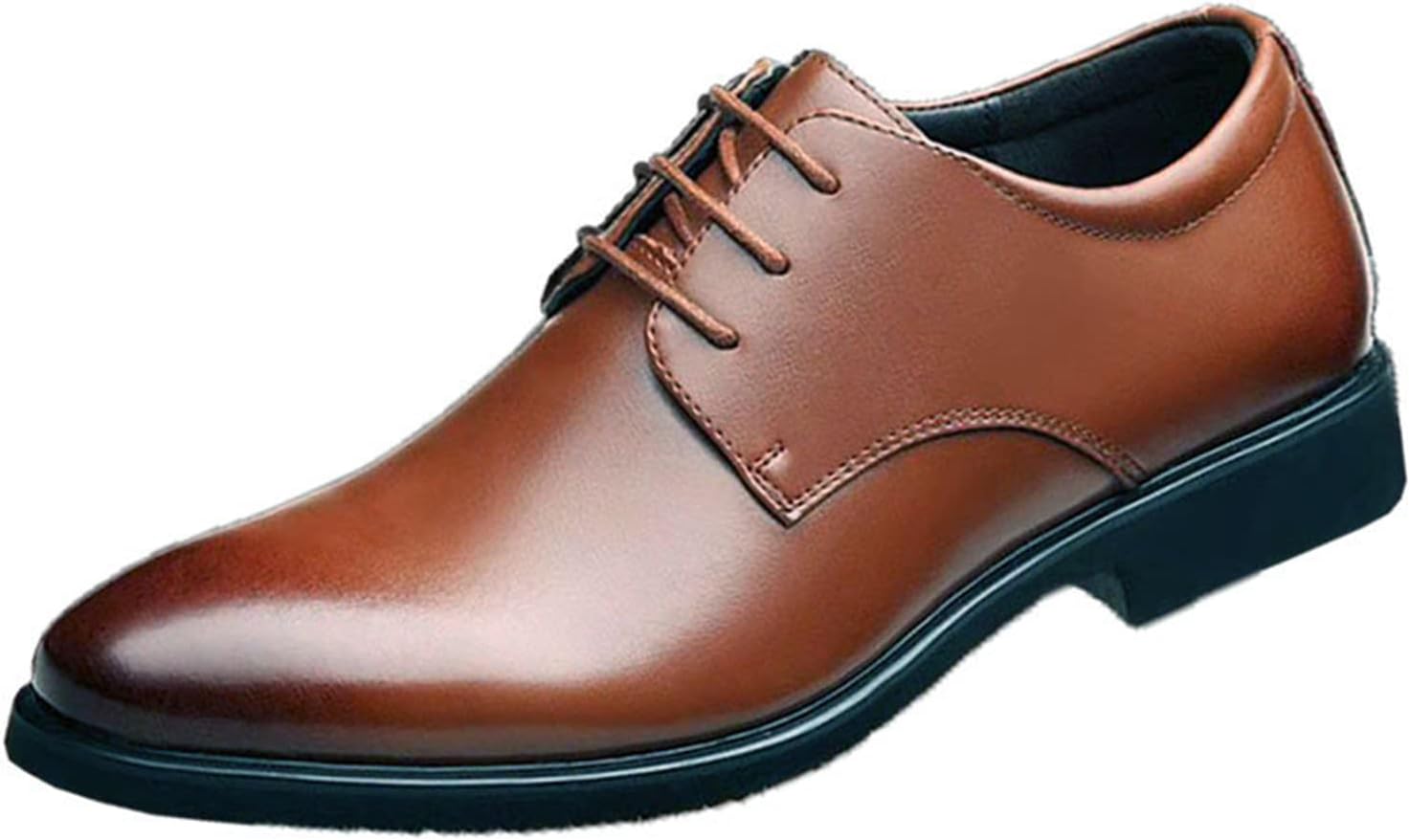 

Мужские оксфорды Классические деловые кожаные туфли Мужские туфли для повседневной носки, вечеринок и вечеров Осень Весна Generic, 43 Brown C