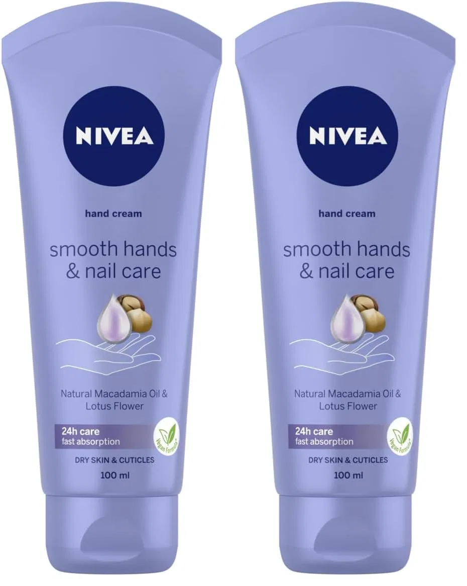 Крем для рук NIVEA Smooth Hands and Nail Protection, 100 мл (2 шт. в упаковке) Nivea