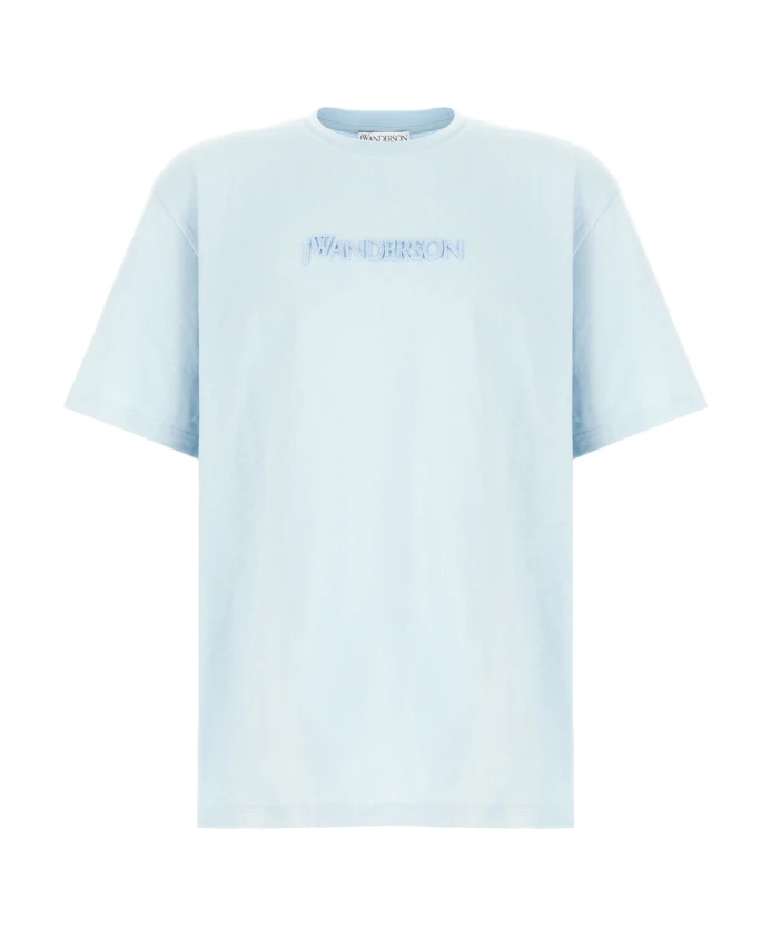 

Повседневная хлопковая футболка для мужчин Jw Anderson, синий