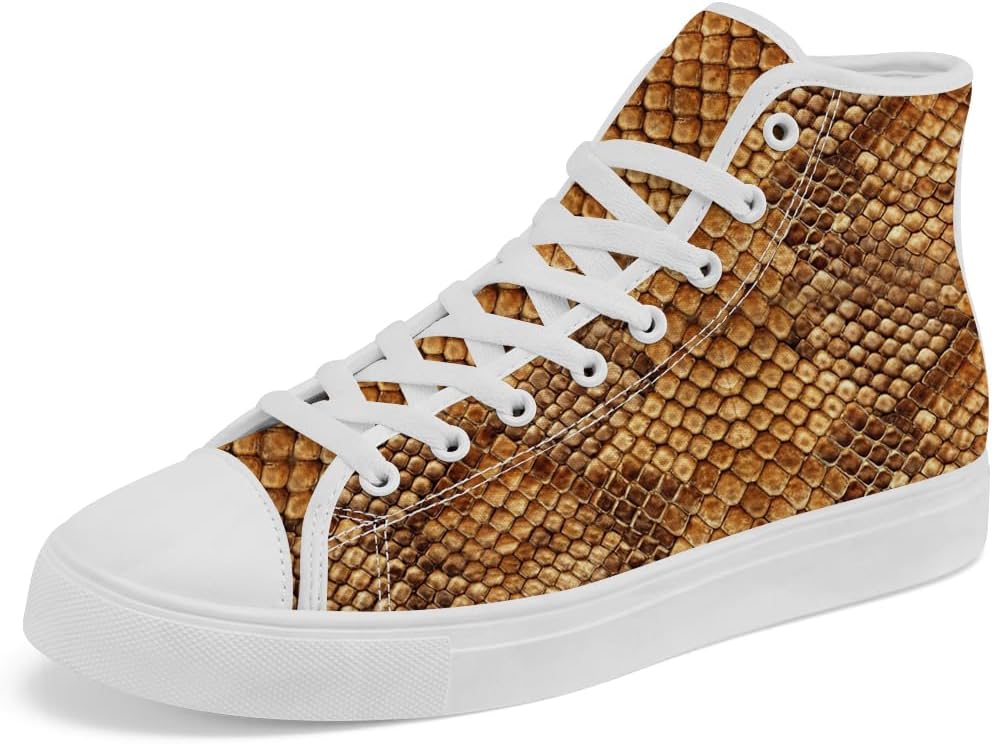 

Кеды Chebing Snake высокие на шнуровке из холщовой ткани, повседневная обувь для мужчин и женщин, 616 Brown