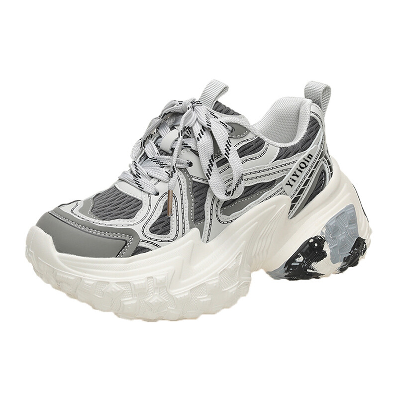 

Кроссовки женские толстые низкие Take The Qin, черный