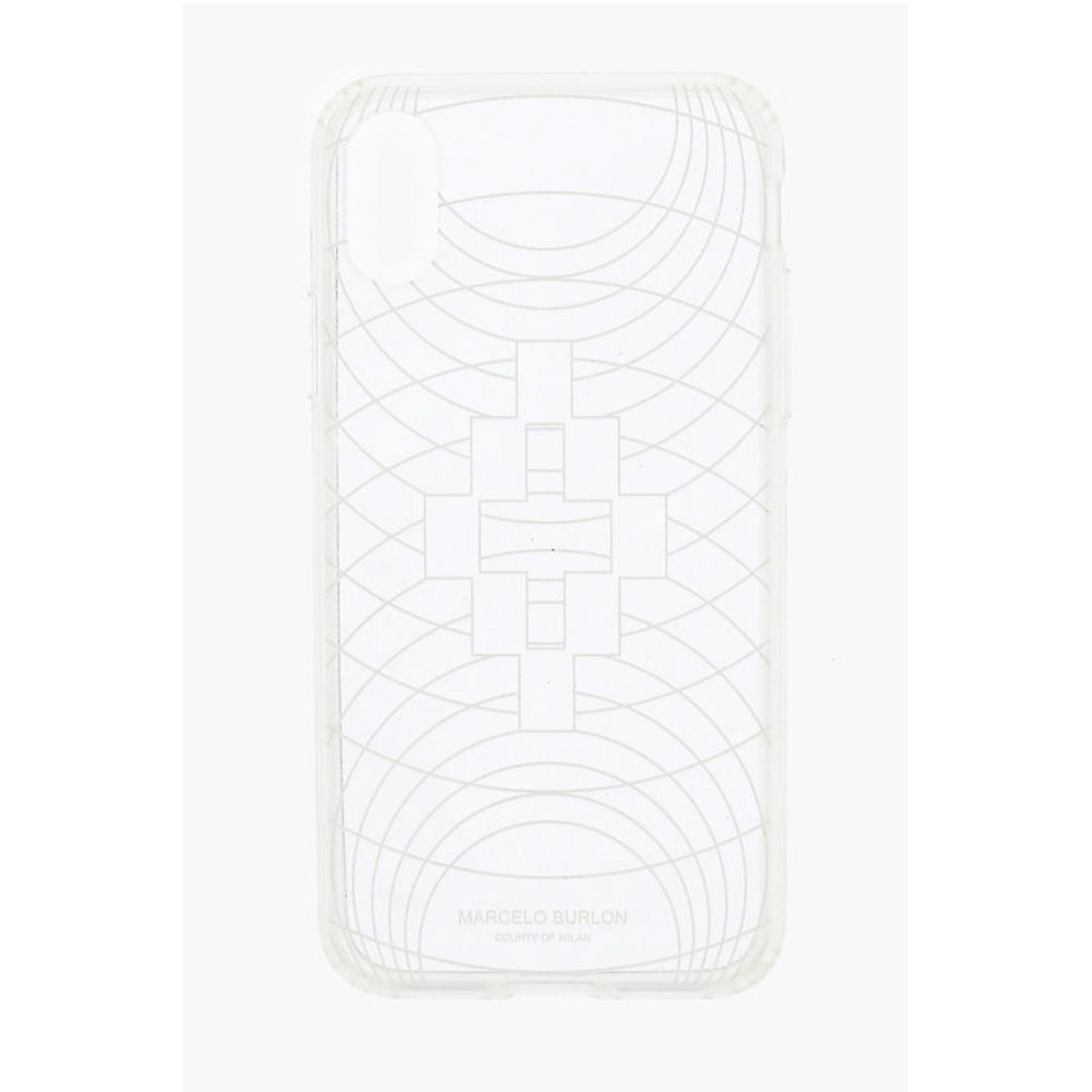 

Белый ПВХ чехол для телефона Marcelo Burlon, White