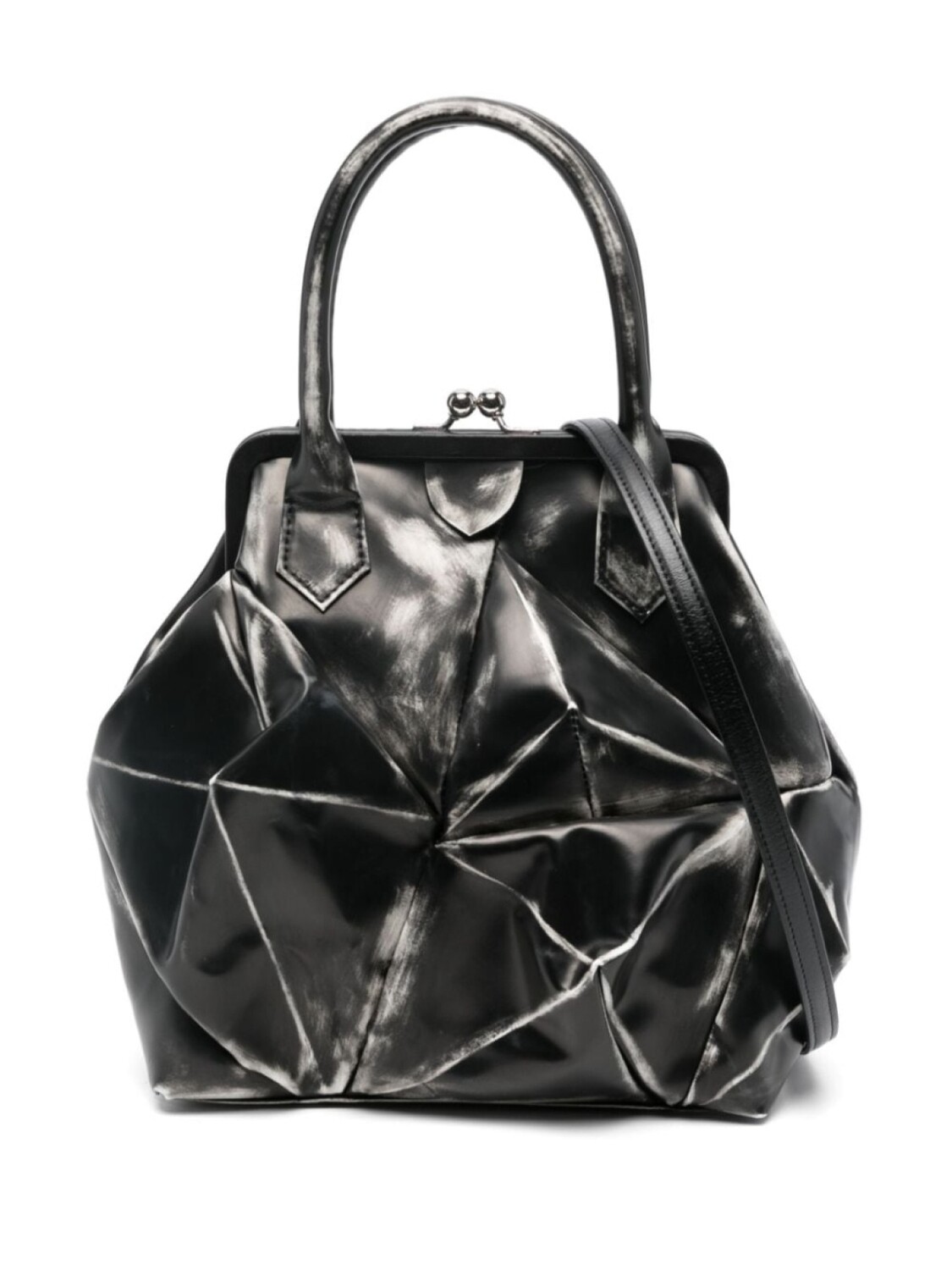 

Кожаная сумка Yohji Yamamoto Advantique 3D, черный