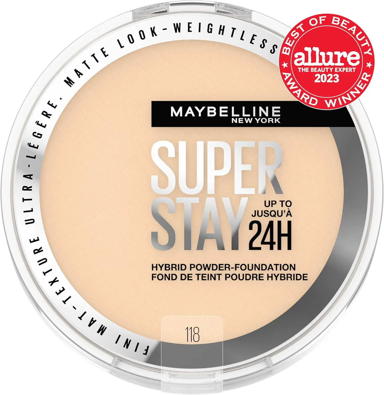 Тональная пудра Maybelline Super Stay 24HR Hybrid Powder Foundation 118 — фото 2