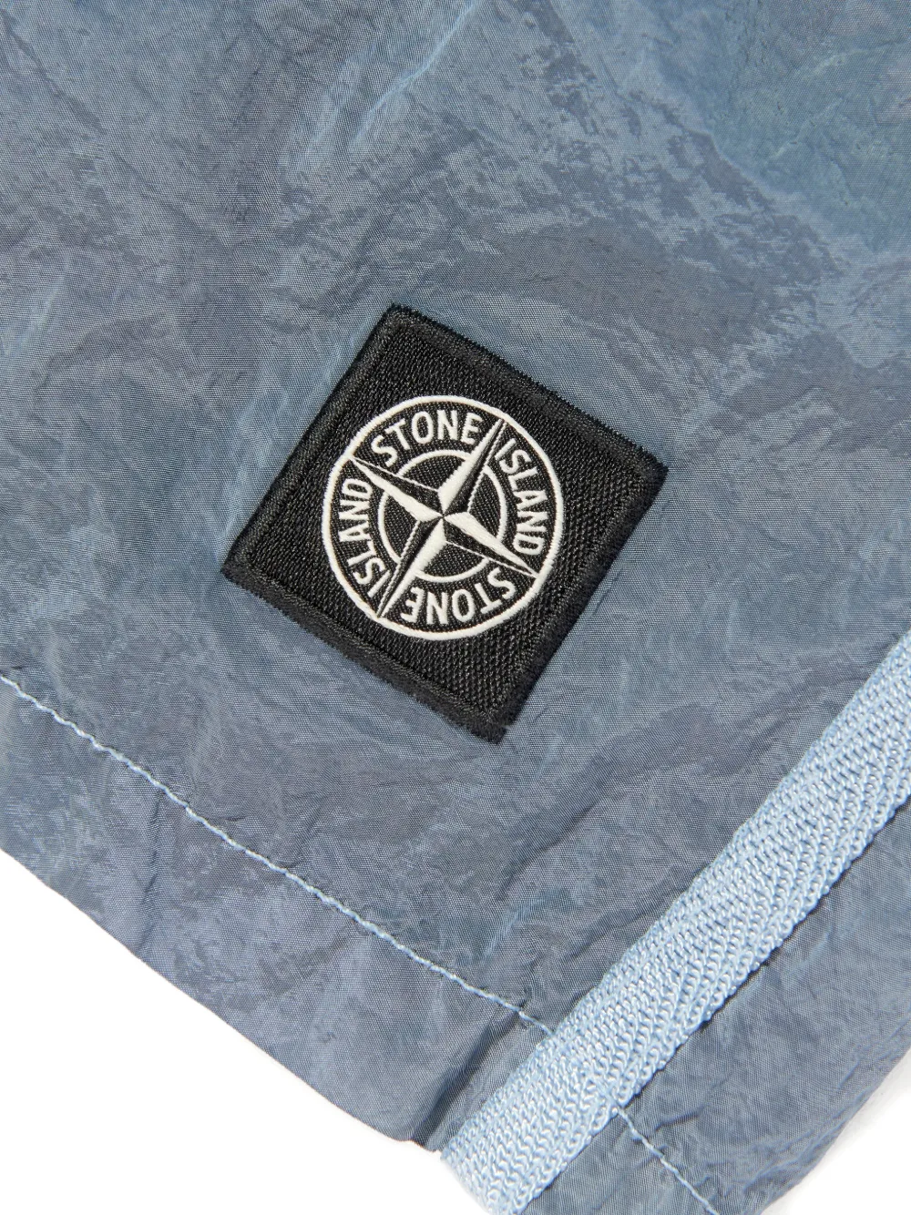 Плавательные шорты с нашивкой-логотипом Stone Island Junior, синий — фото 3