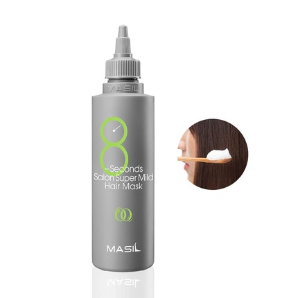 

Bouncy Hair Mask Moist Shiny 8 Seconds Super Mild Hair Mask 3.38 floz Masil