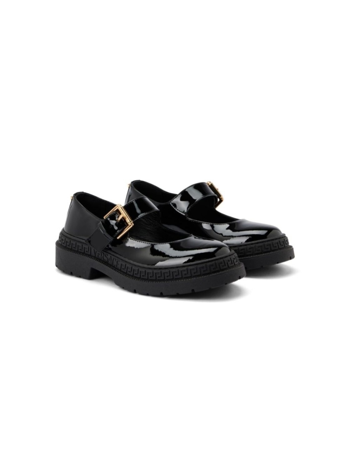 

Versace Kids лоферы La Medusa, черный