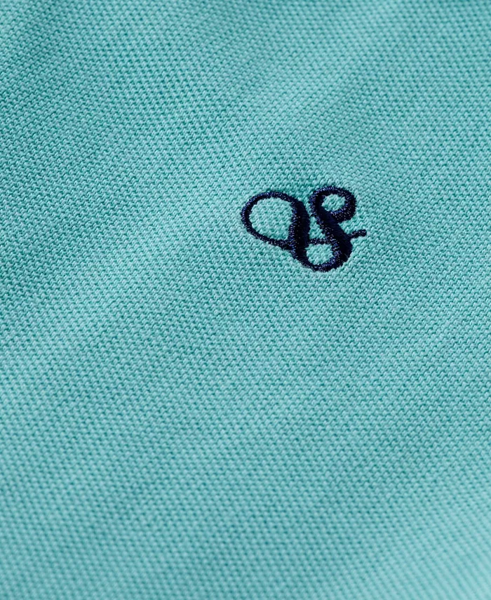 Детская и подростковая поло из пике с эффектом garment dye SCOTCH & SODA, синий — фото 3