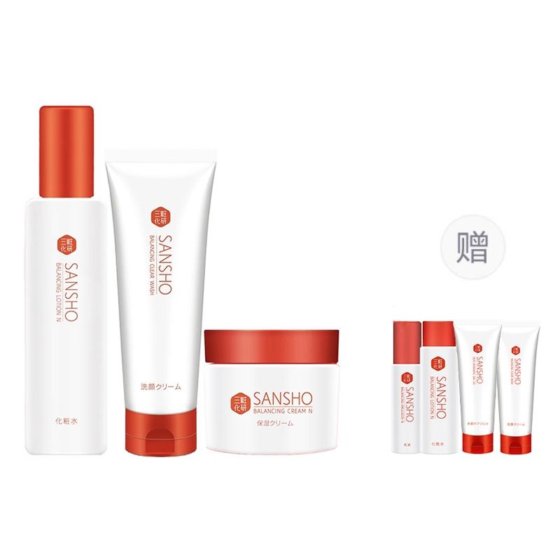 

Сыворотки, тонеры, лосьоны и кремы, кремы для глаз наборы для комбинированной кожи увлажняющие, питательные и гидратирующие SANSHO