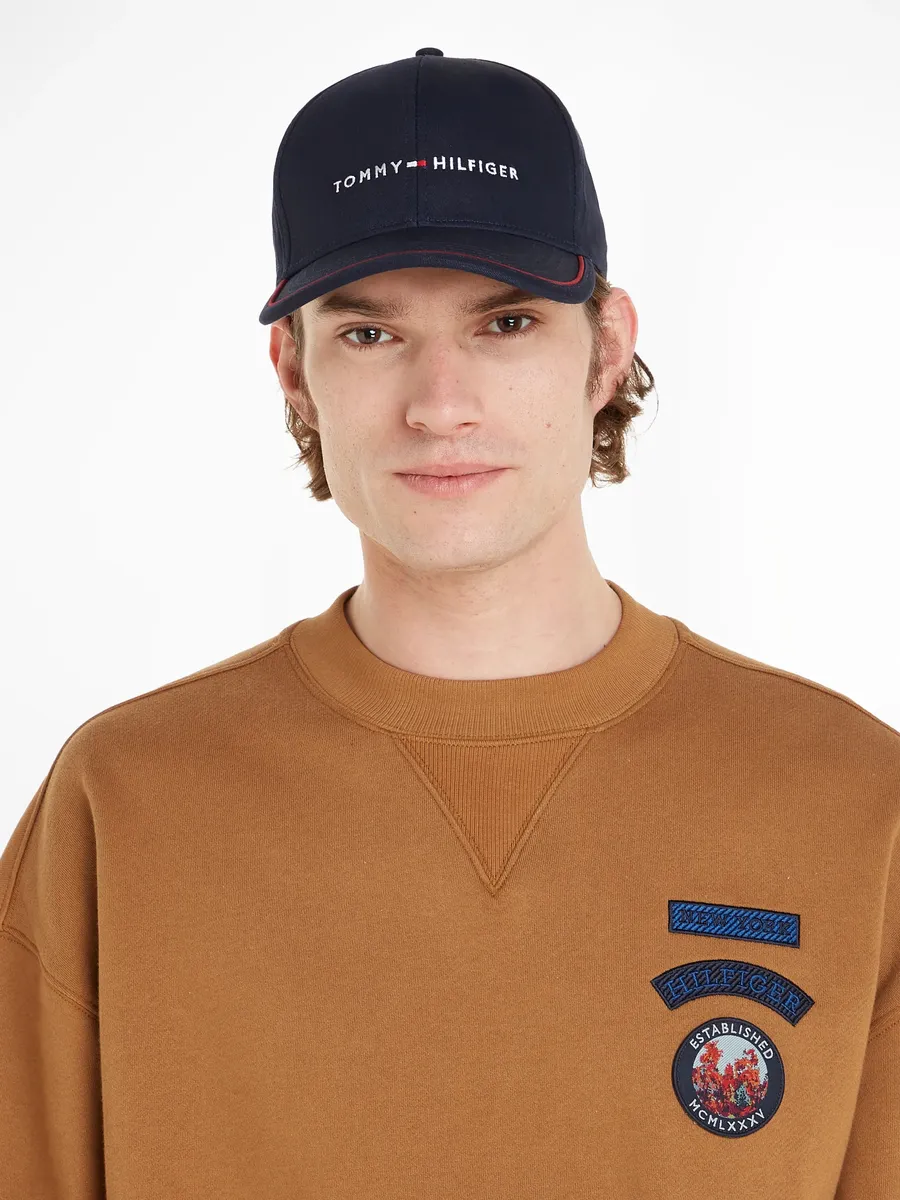 

Бейсбольная кепка Tommy Hilfiger "TH SKYLINE CAP" с логотипом, синий