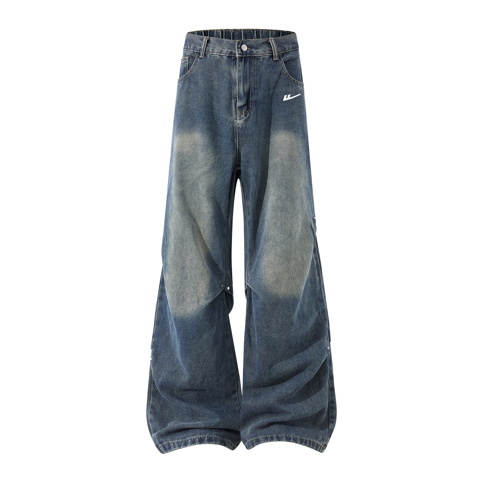 

Джинсы женские Moderate Straight Fit WARRIOR, темно-синий[free diy brand merch]