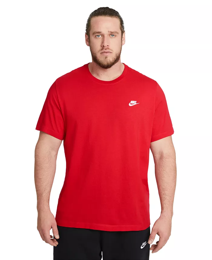 Футболка мужская Sportswear Club Nike, красный — фото 4
