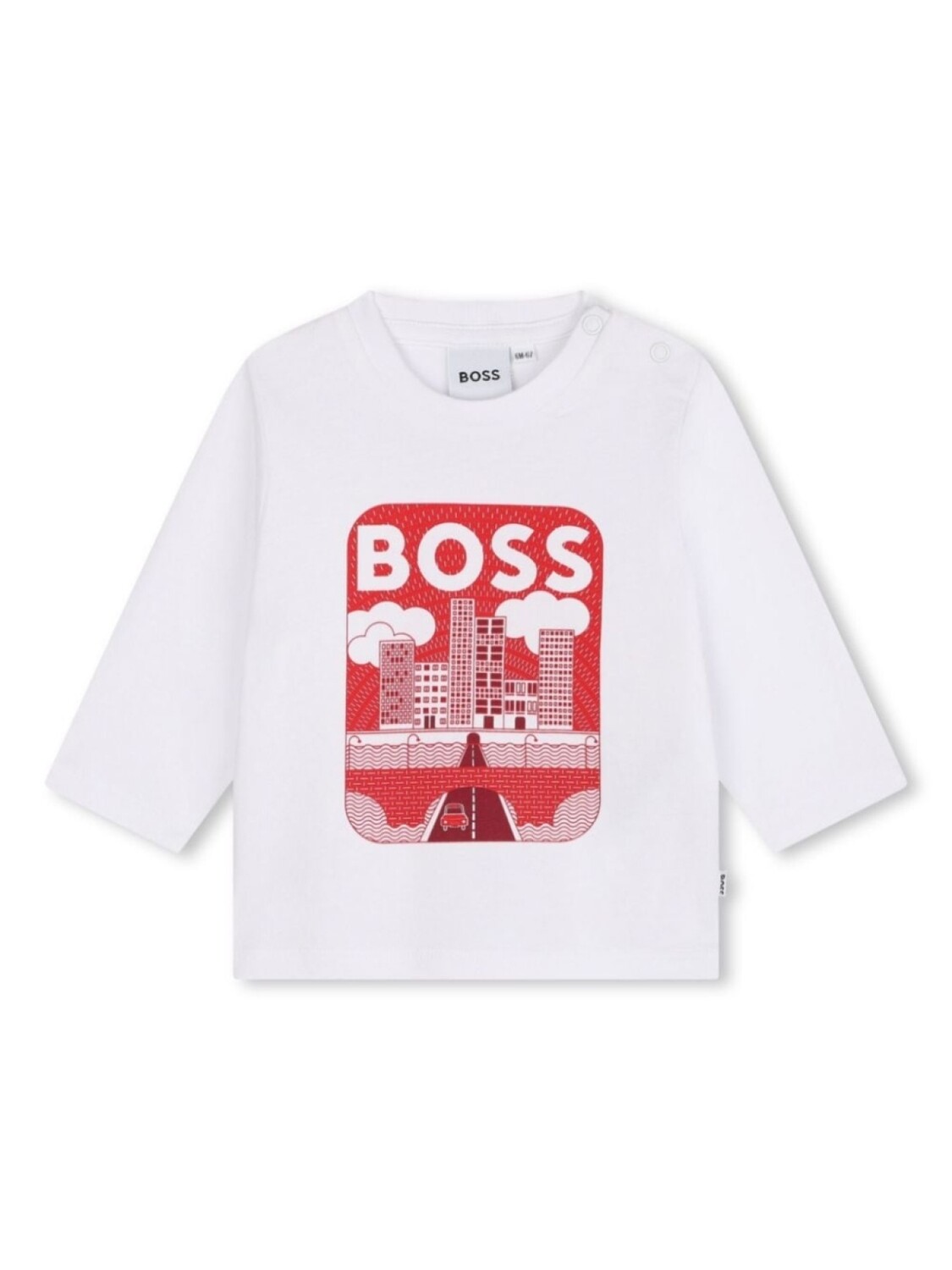 

BOSS Kidswear футболка с логотипом, белый
