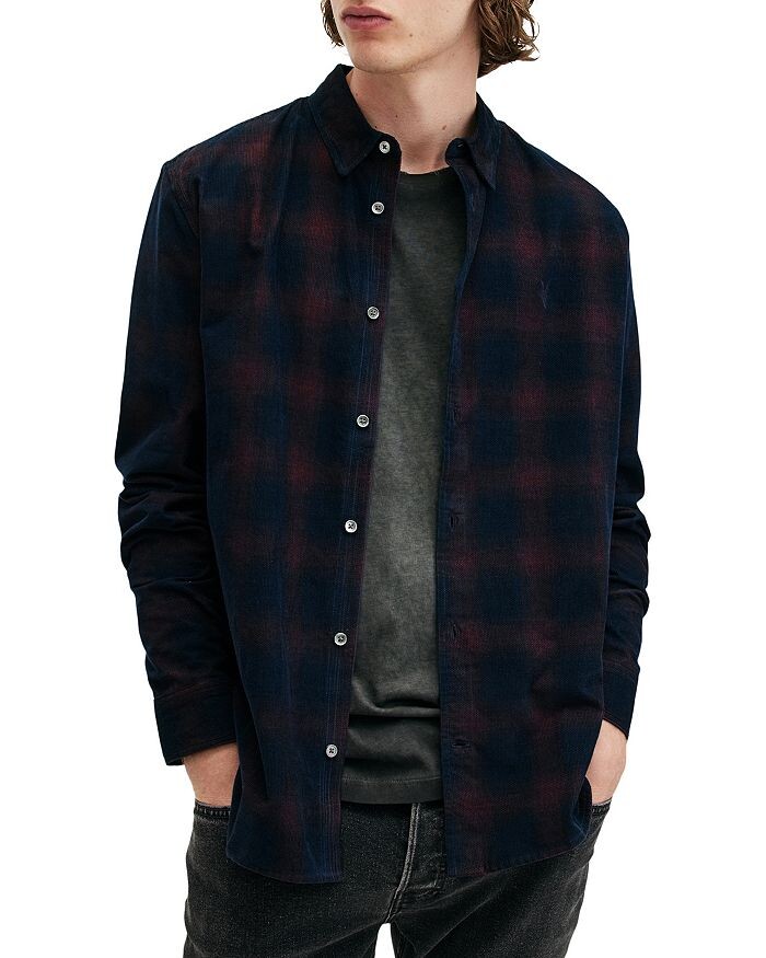 

Рубашка с длинным рукавом ALLSAINTS Daybreaker, синий