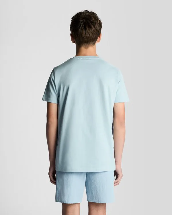 Базовая футболка унисекс Lyle & Scott, Opal Blue — фото 3