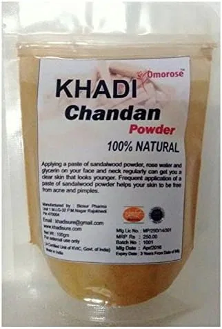 Пудра сандаловая ECH Indian Natural Product KhadiOmorose 100 г