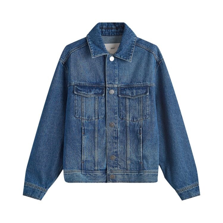 

Куртка Ami Trucker Jacket Used Blue, синий