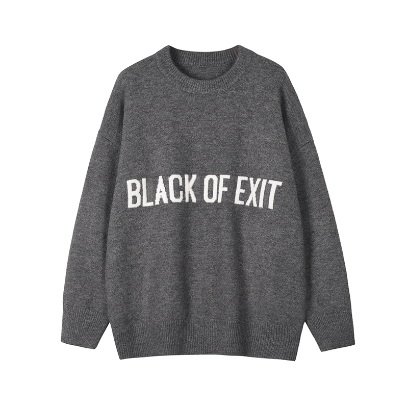 

Свитер унисекс BLACK OF EXIT, черный