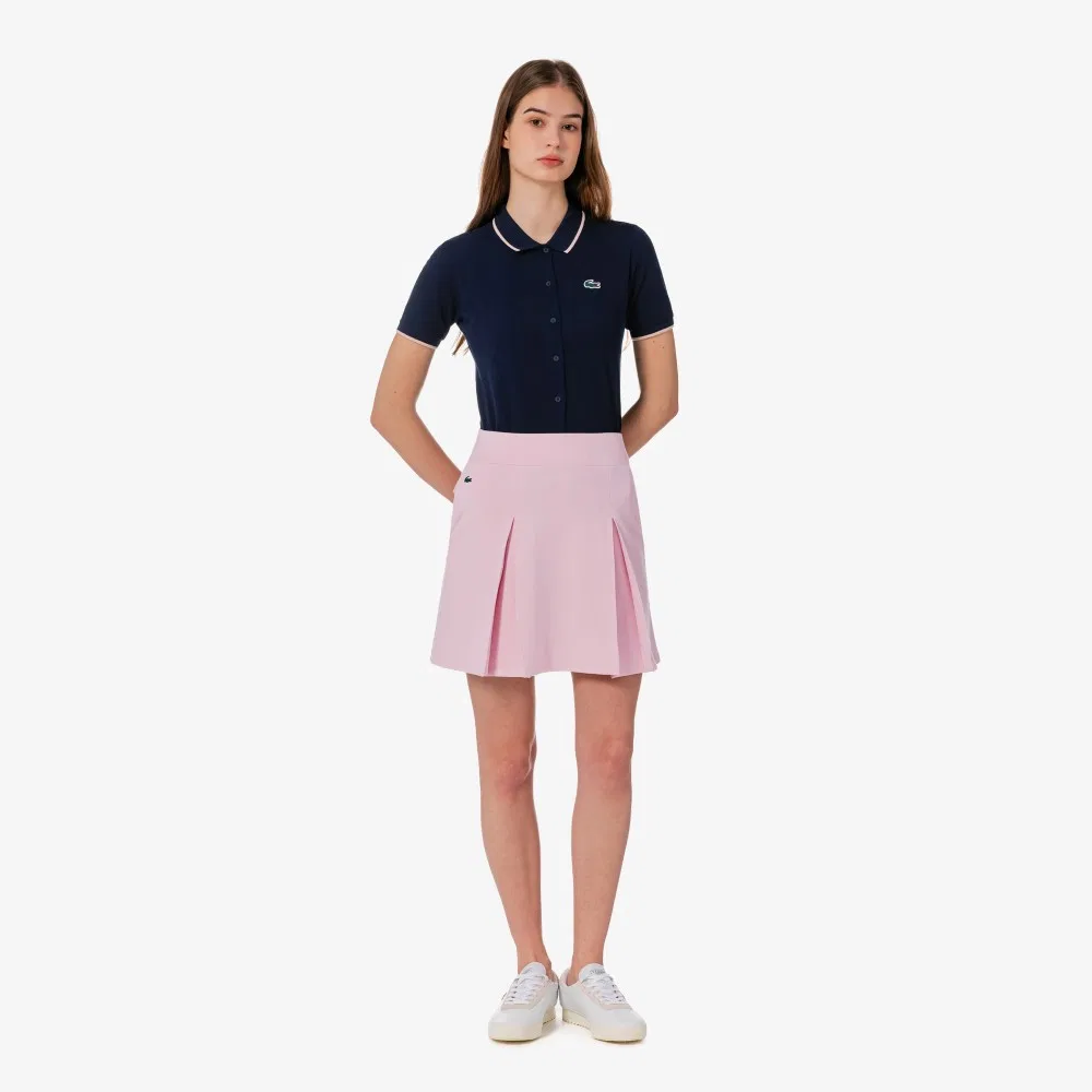 Юбка Lacoste из джерси, розовая — фото 4