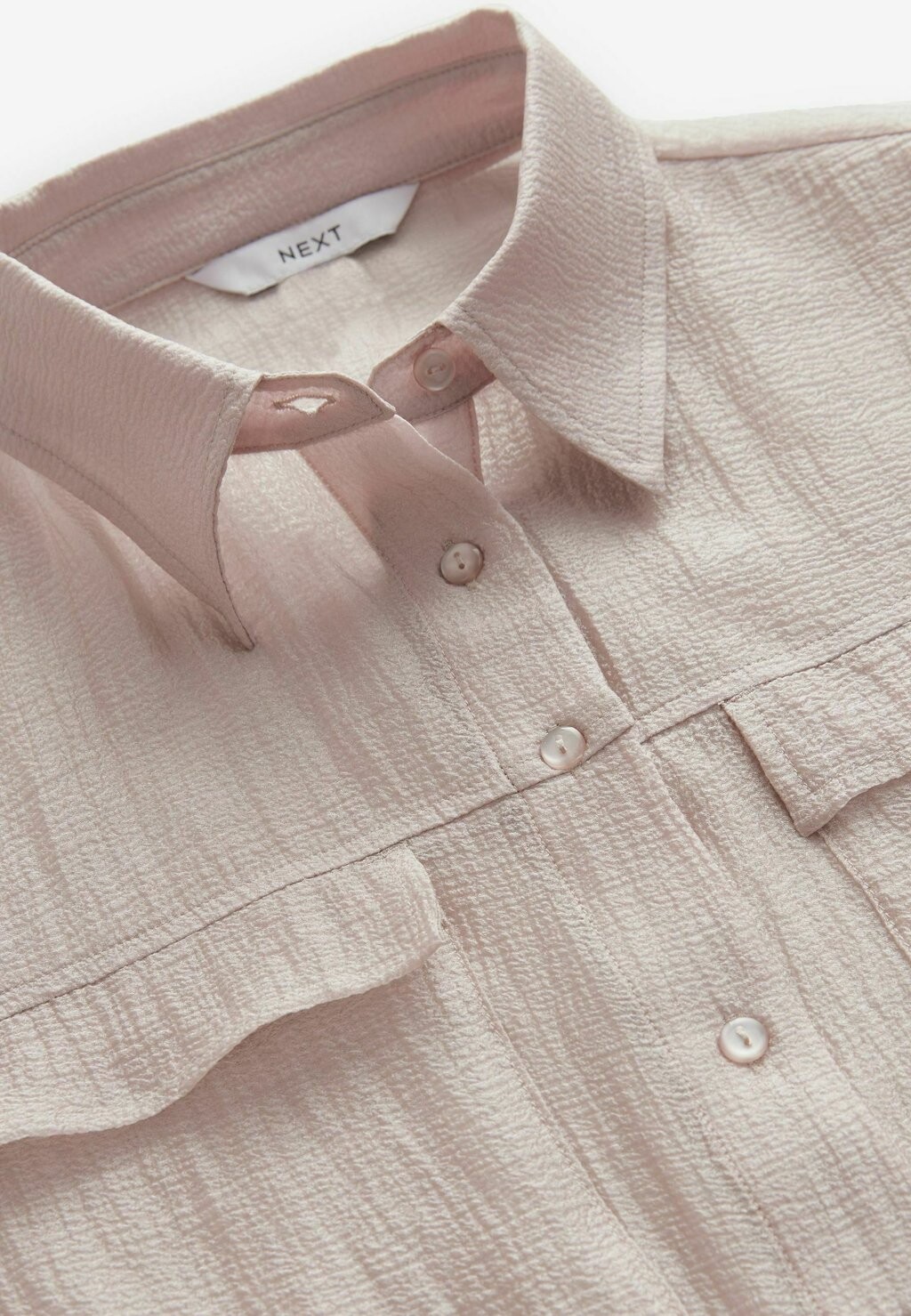 

Блузка на пуговицах TEXTURED LONG SLEEVE REGULAR FIT Next, розовый