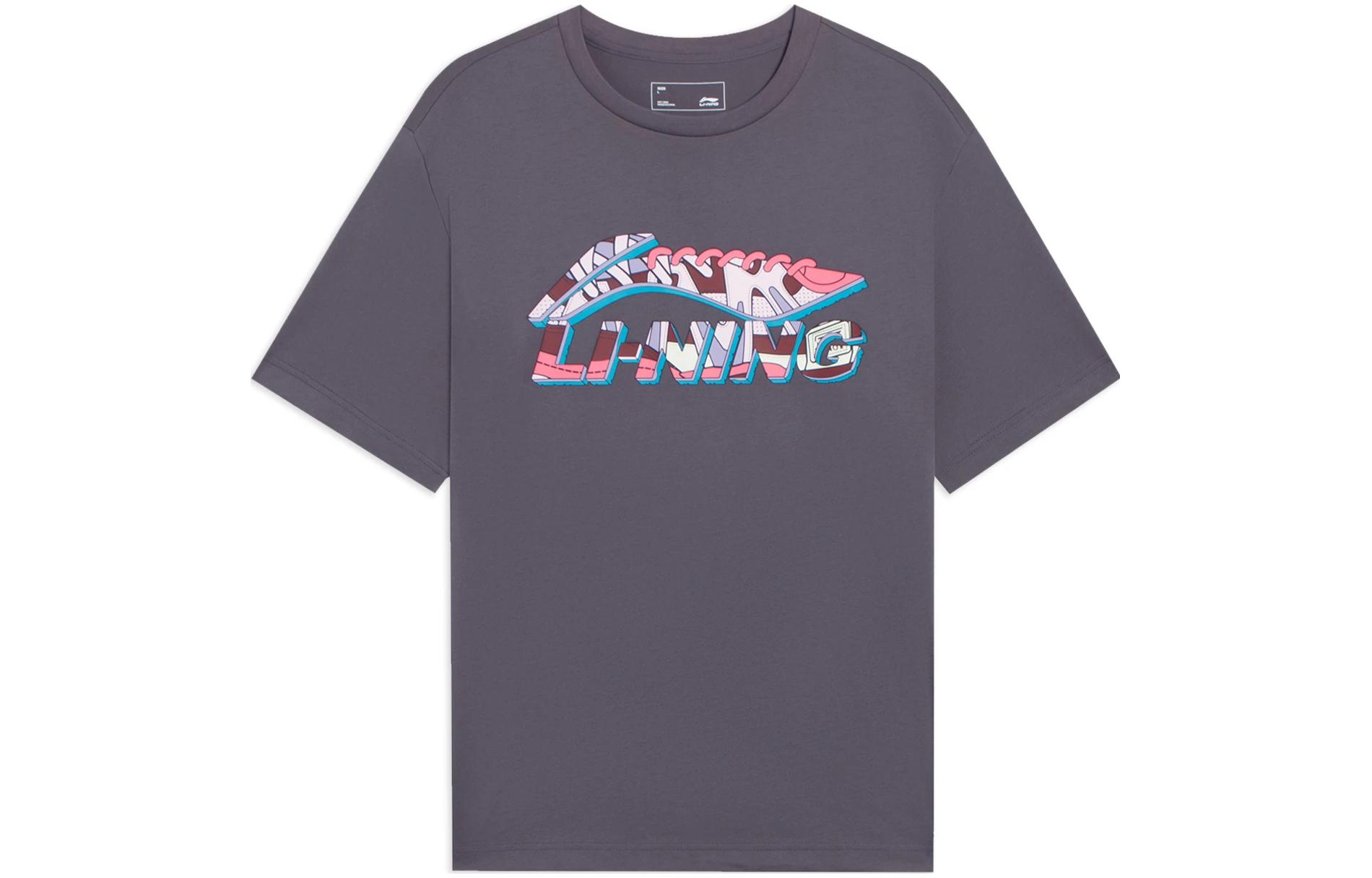 

Футболка LiNing Sports Fashion Collection унисекс Earth Surface серая, Earth Surface Gray