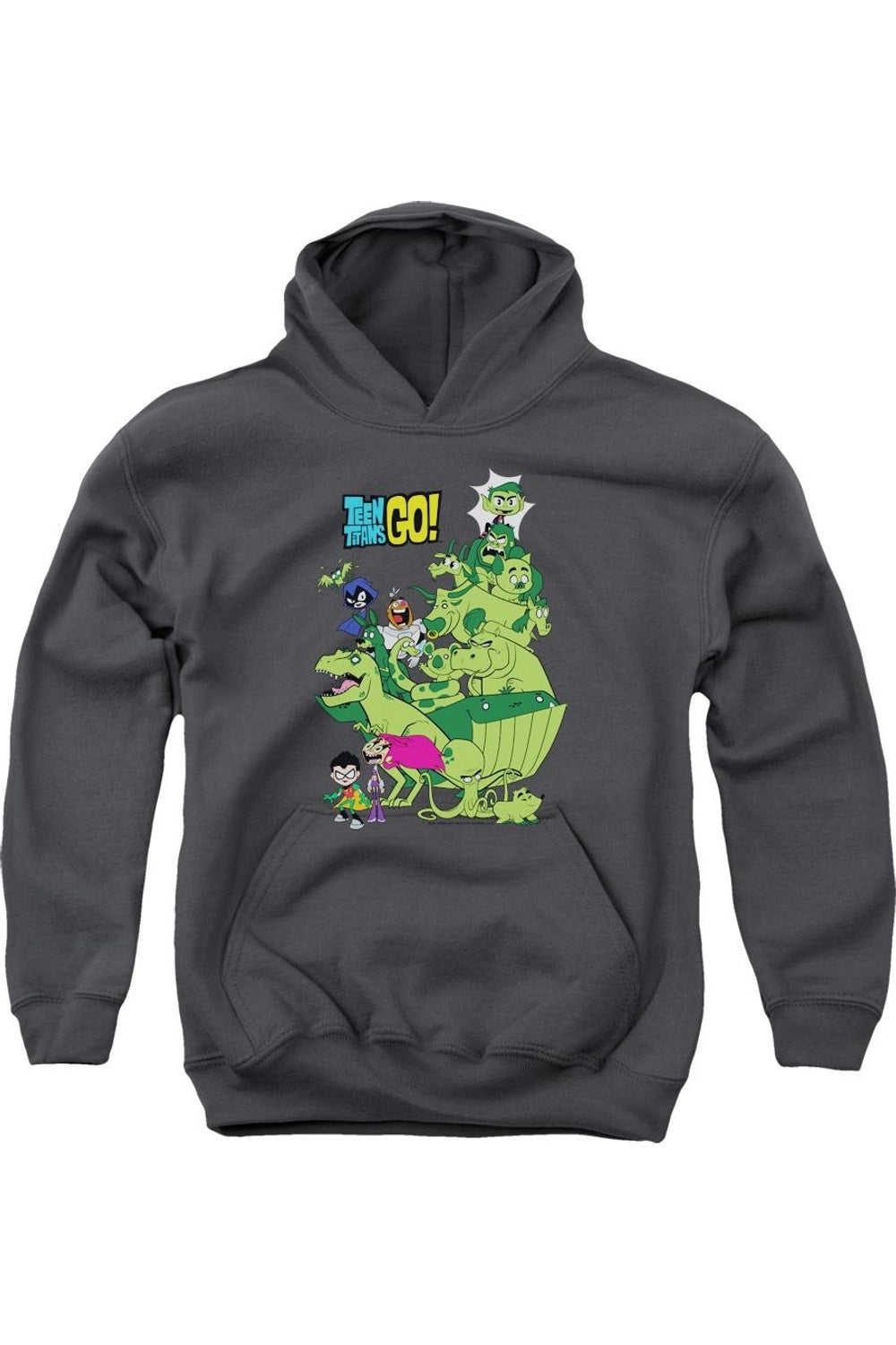 

Толстовка с капюшоном Teen Titans Go Beast Boy Stack для подростков Gildan, Charcoal