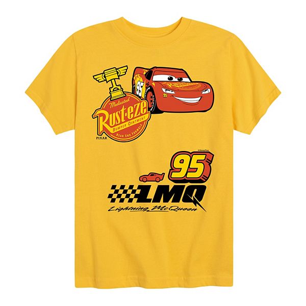 

Футболка с принтом в стиле пэчворк Cars для мальчиков 8-20 лет Disney / Pixar, Yellow