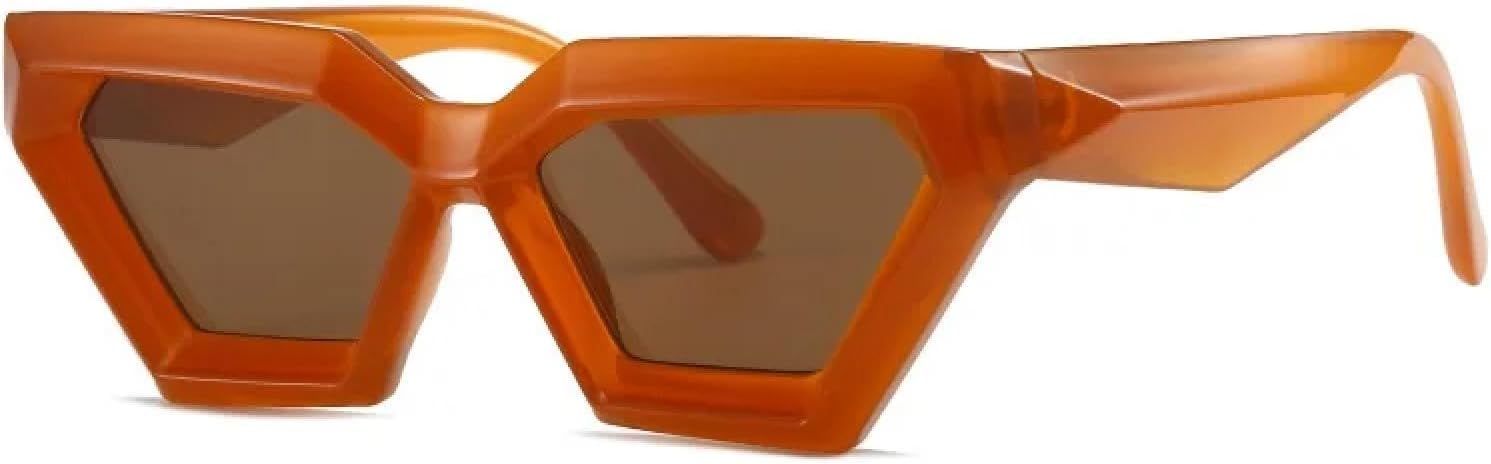 

Женские солнцезащитные очки в винтажном стиле, мужские солнцезащитные очки «кошачий глаз», большие солнцезащитные очки класса люкс, женские очки с защитой от УФ-излучения UV400 MWTSYSQ, Brown