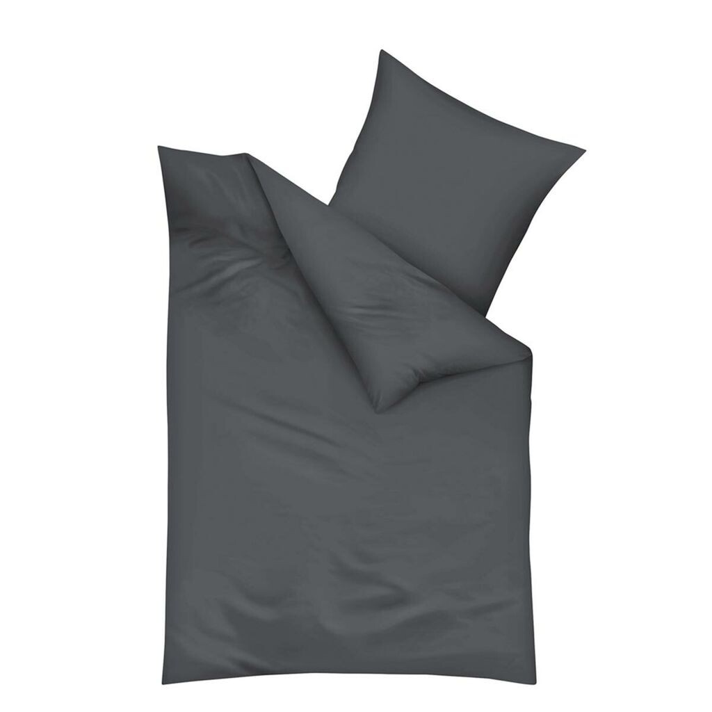 

Постельное белье Dream Sleep однотонное из бобра 135х200 см + 80х80 см антрацит Traumschlaf