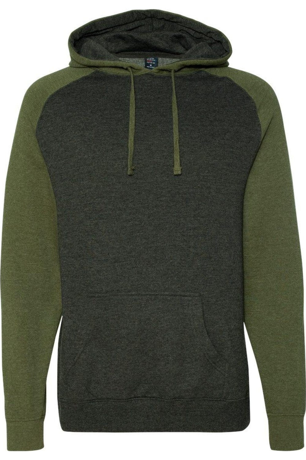 

Толстовка с капюшоном реглан от Independent Trading Co Independent Trading Co., цвет charcoal heather/ army heather