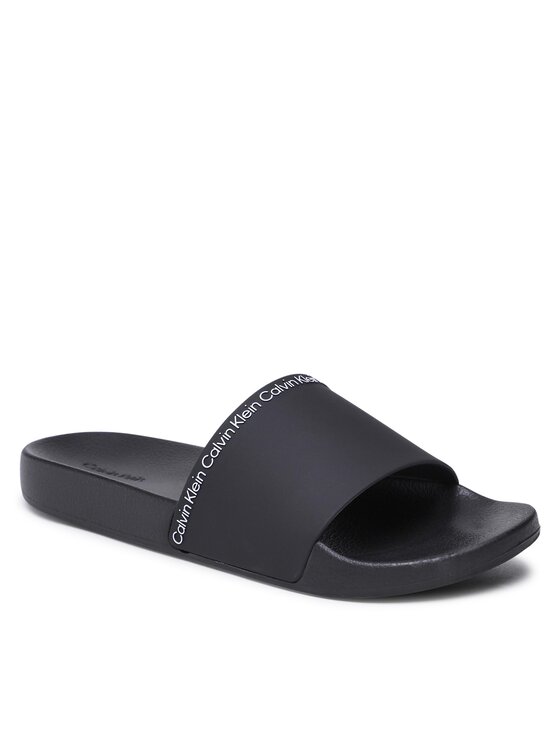 

Мюли Pool Slide Rubber HM0HM00981 Calvin Klein, черный