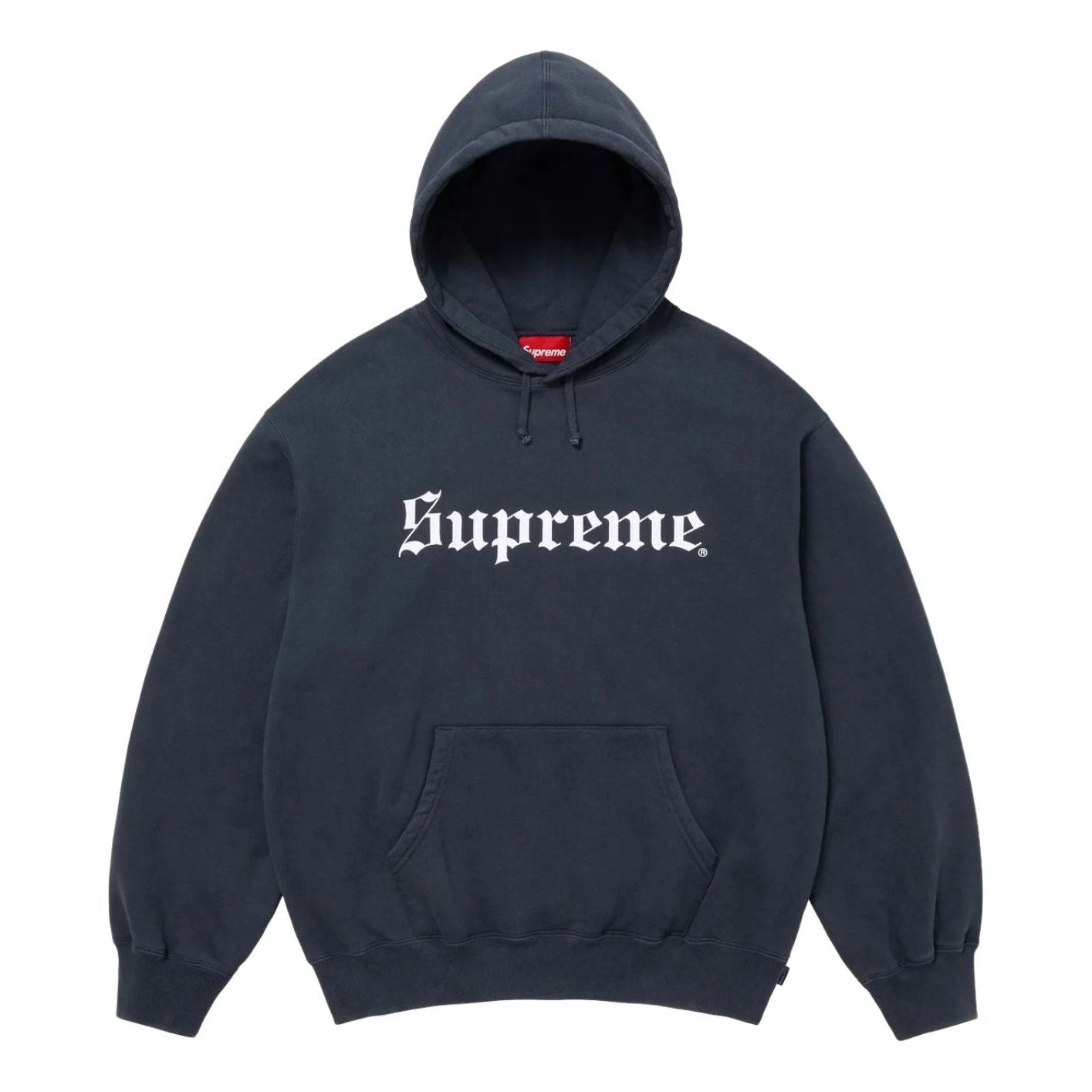 

Толстовка Supreme FW25 Washed Old English Hooded Sweatshirt 'Navy'