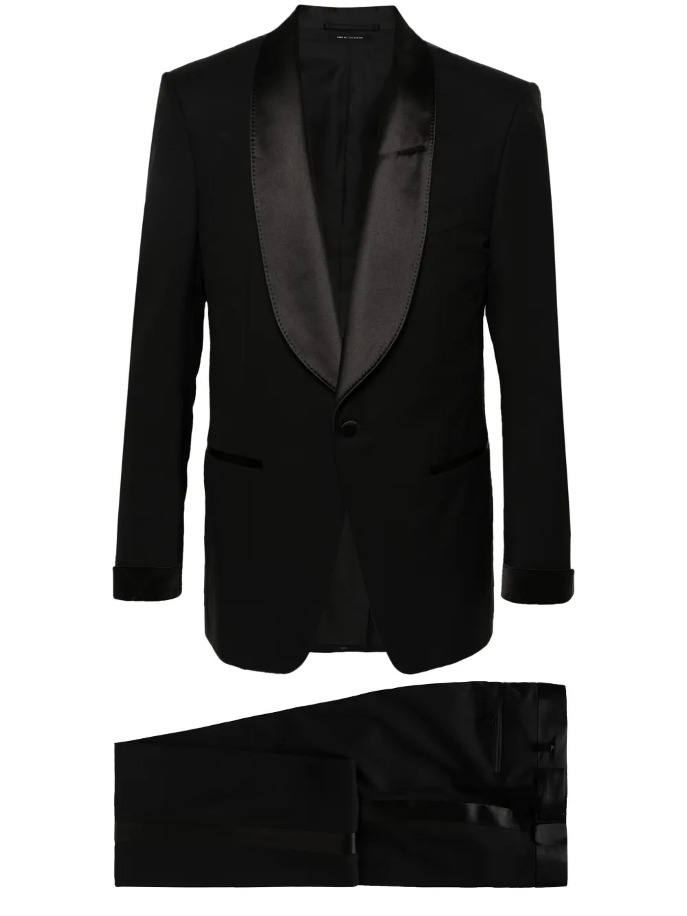 

Вечерний костюм с однобортным пиджаком TOM FORD, черный