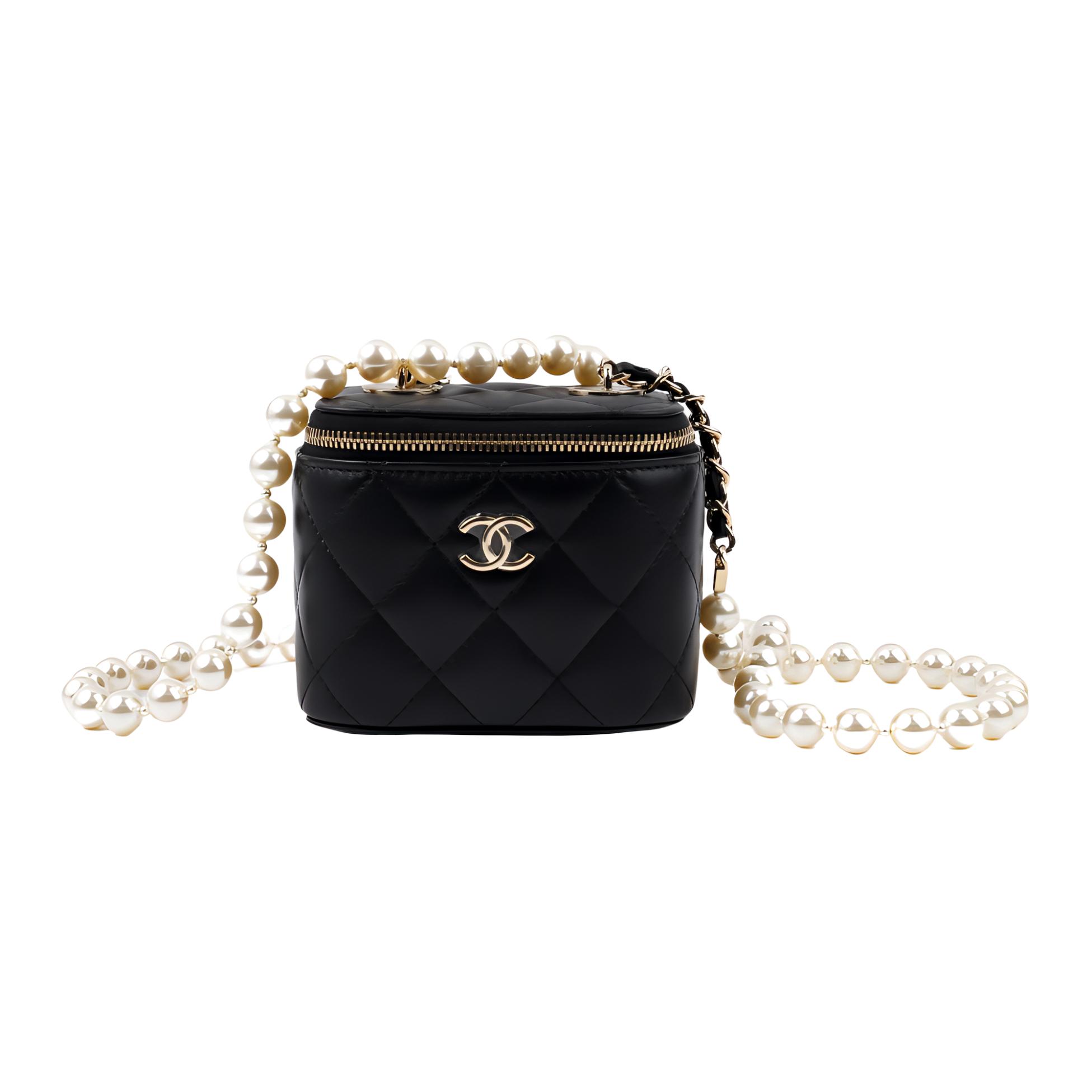 Овчинная сумка-коробка, наплечная сумка, через плечо женская черная CHANEL — фото 2