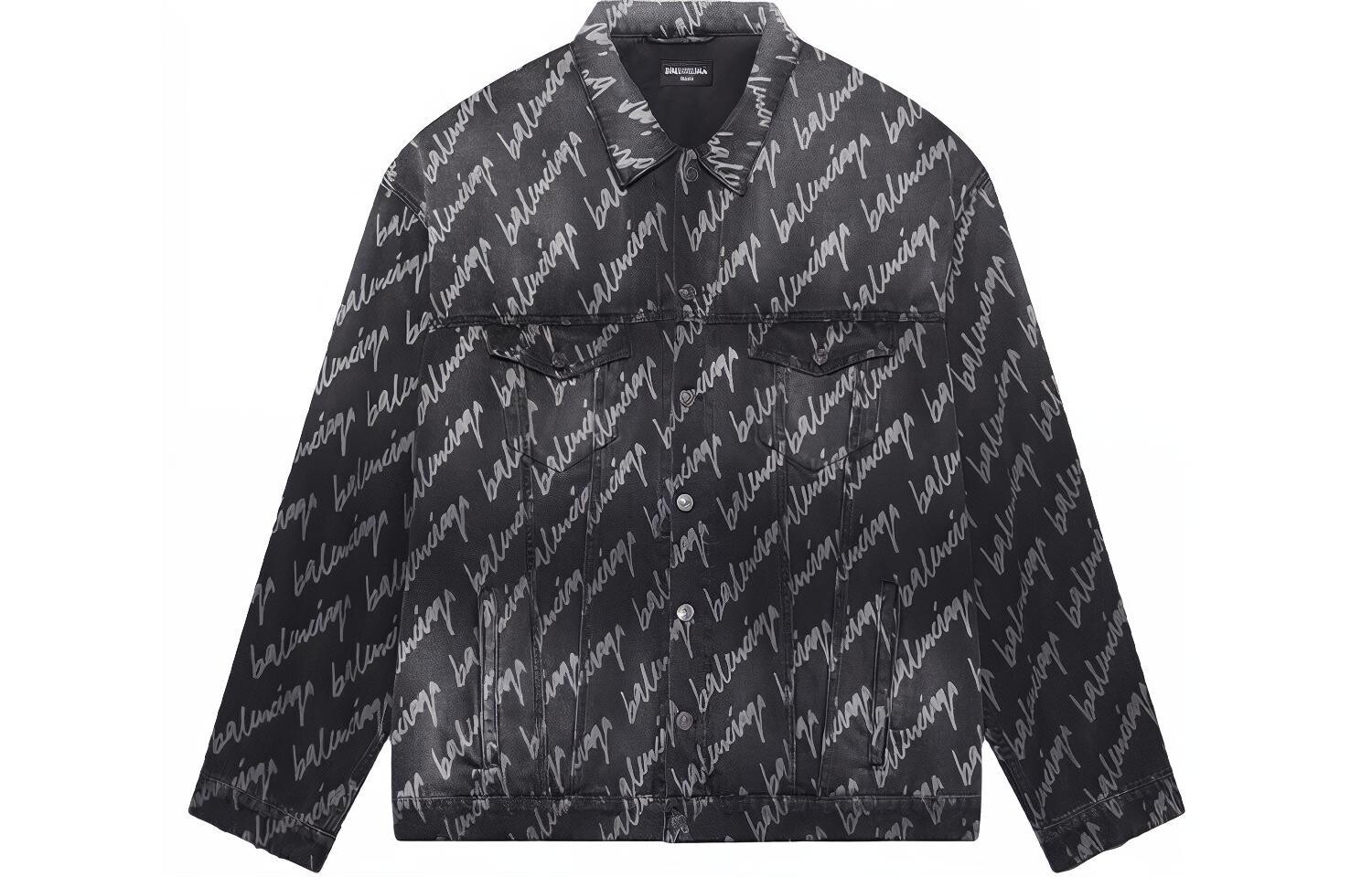 

Мужская джинсовая куртка Balenciaga, серый