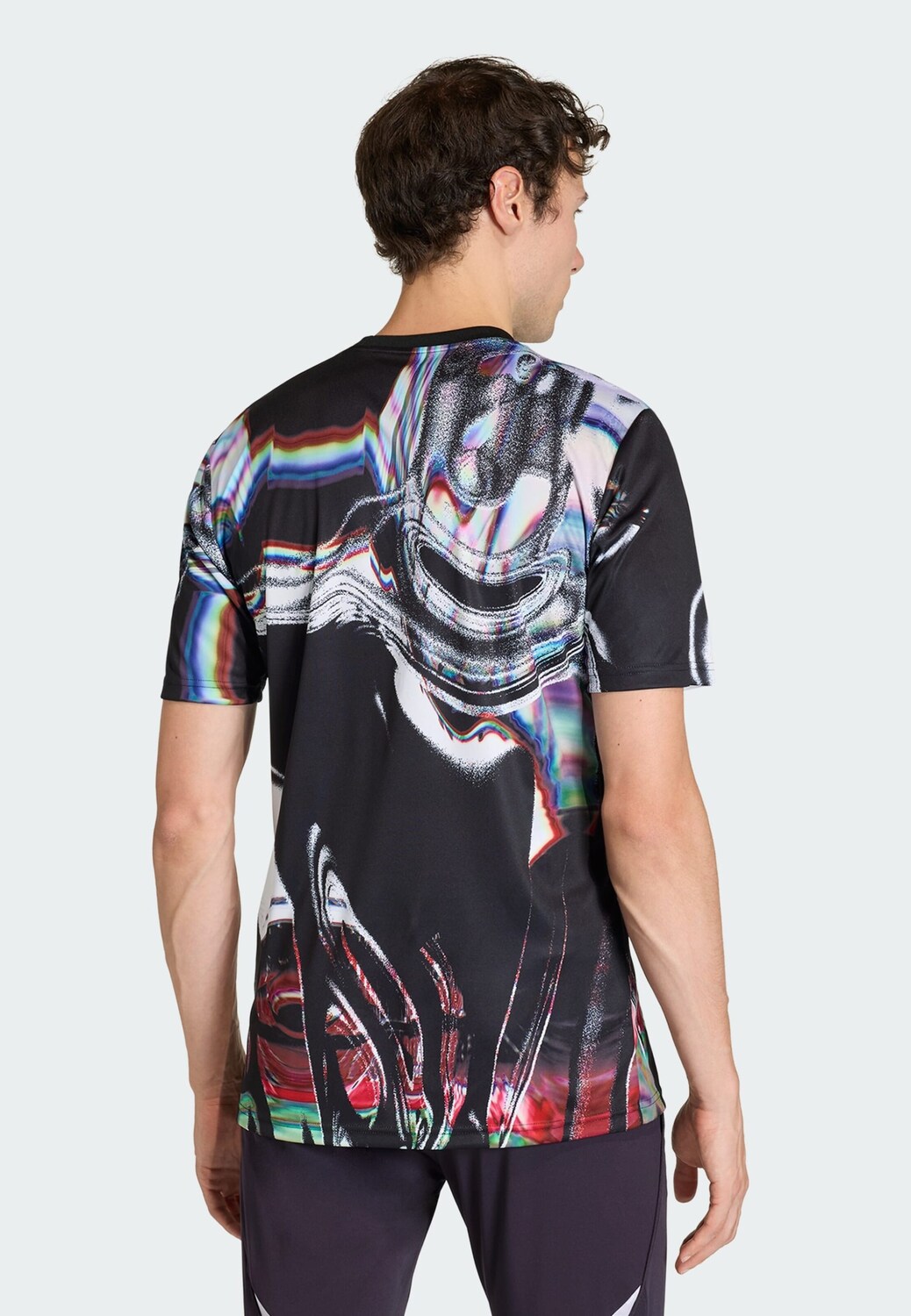Adidas Performance Футболка для тренировок 'Manchester United 25/26 Pre Match' в черном цвете — фото 4