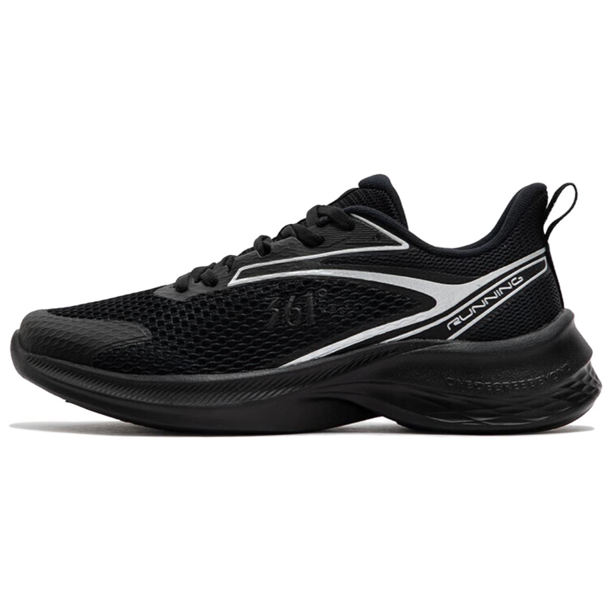

361° Мужские кроссовки для города и бега Cushioning Breathable Lightweight Low top, черно-белые