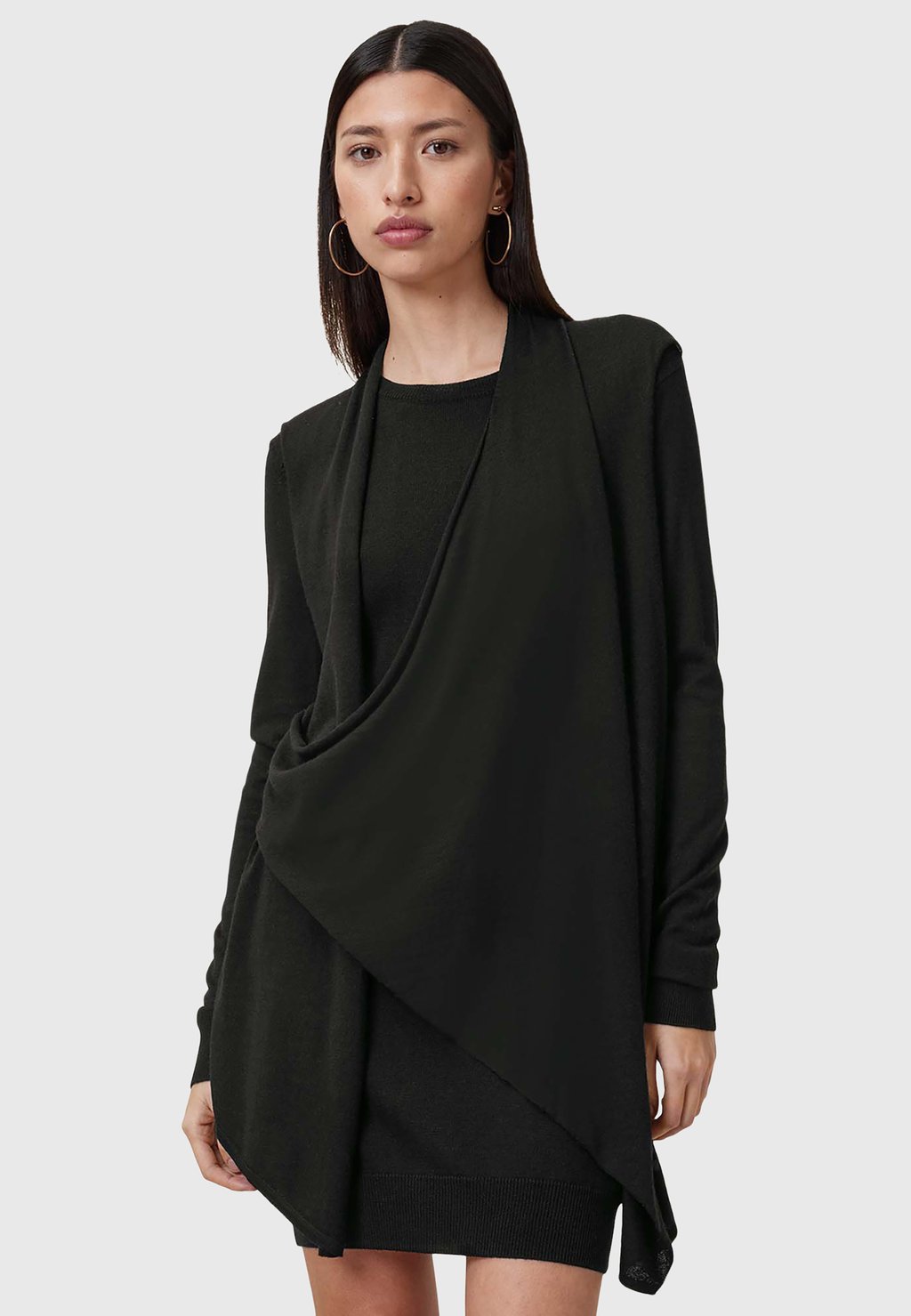 

Вязаное платье AllSaints, черный