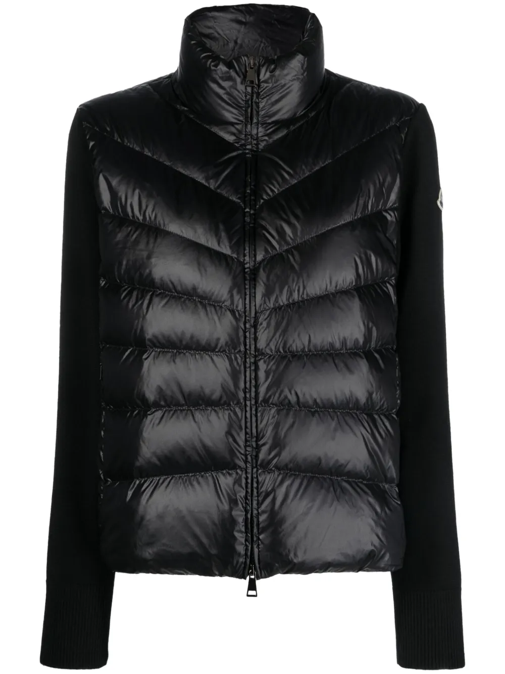 

Пуховик с вязаной вставкой MONCLER, черный
